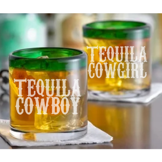 Western Tequila Margarita Glass