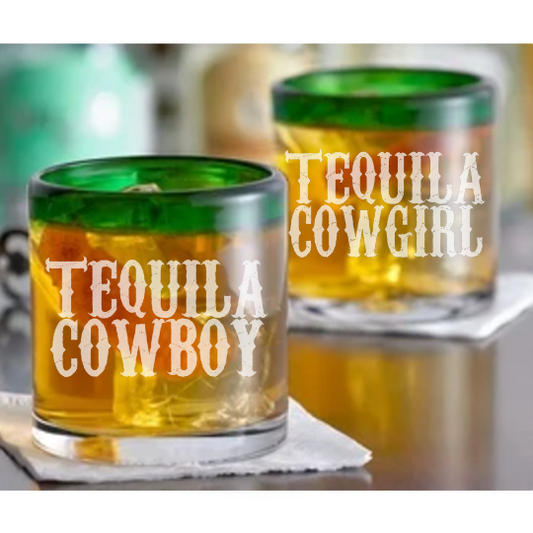Western Tequila Margarita Glass