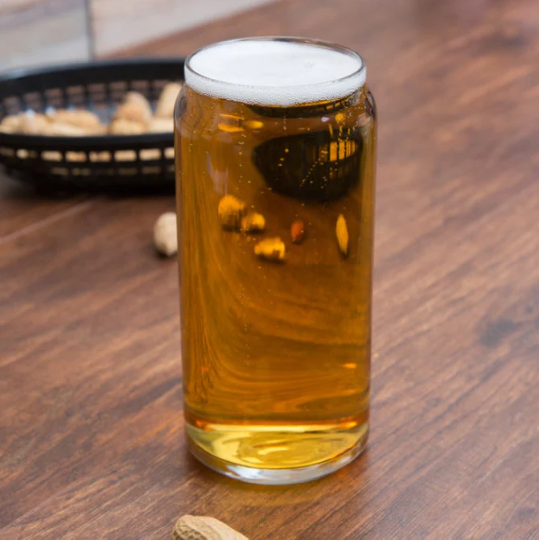 Photo Engraved Beer Can Glass