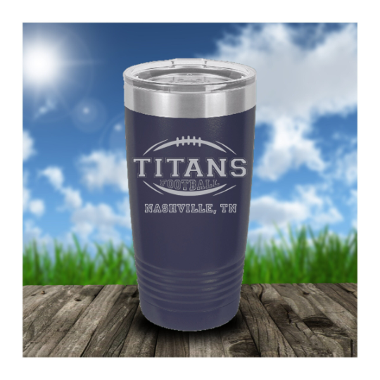 Titans Football Travel Mug With Handle