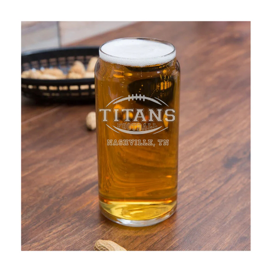 Tennessee Titans Engraved Beer Can